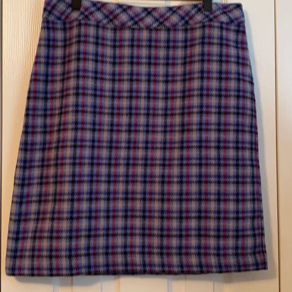 NWT Talbots flannel skirt